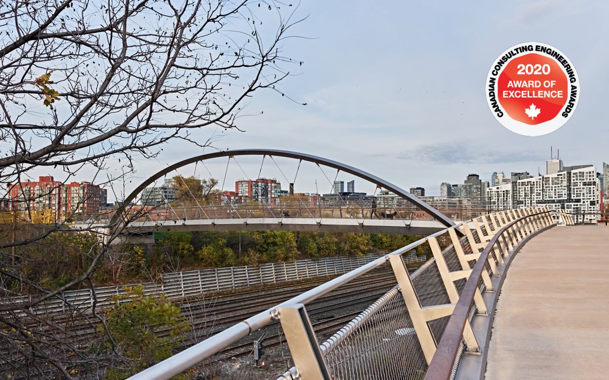 Garrison Crossing - Fort York Pedestrian and Cycle Bridge received a CCE Award of Excellence