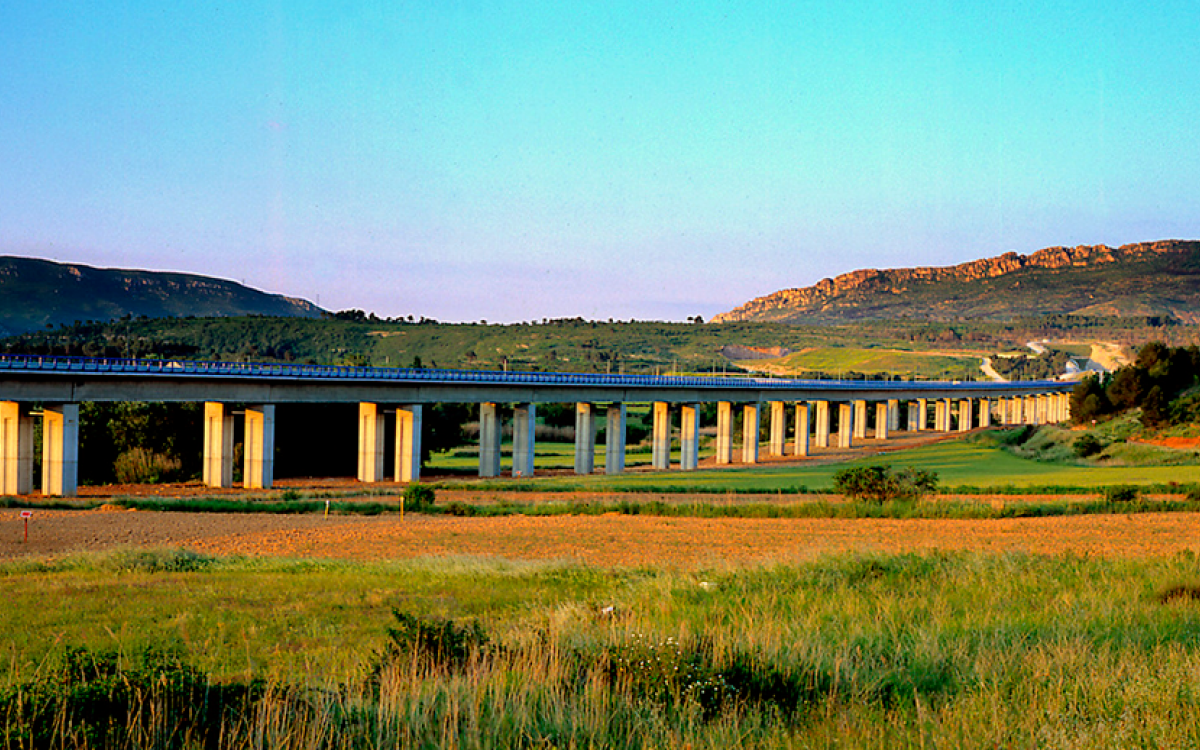 Montblanc HSR Viaducts over the Anguera River