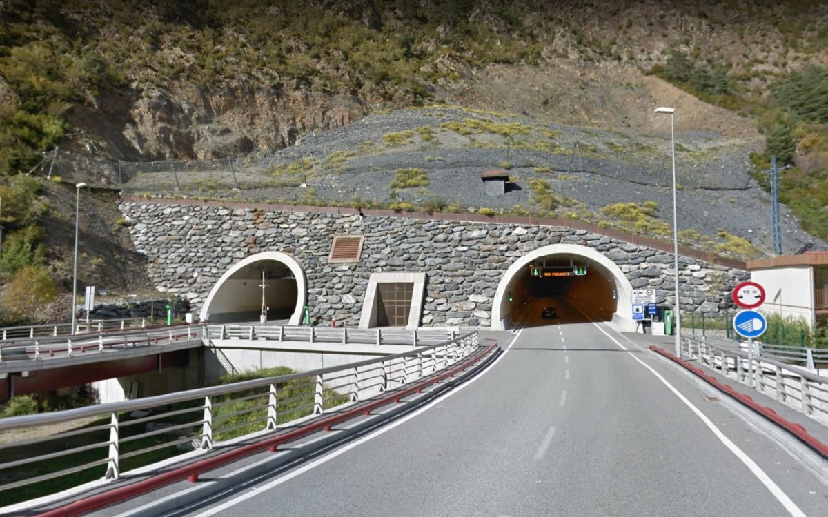 Dos Valires Tunnel in Andorra