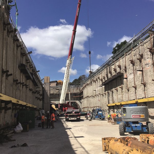 Tieback Removal of East Portal Launch Shaft 3