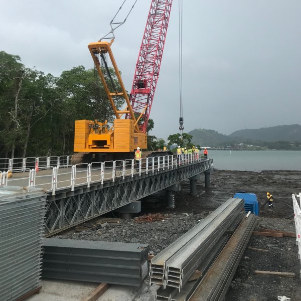 Trestle para el Cuarto Puente sobre el Canal de Panamá