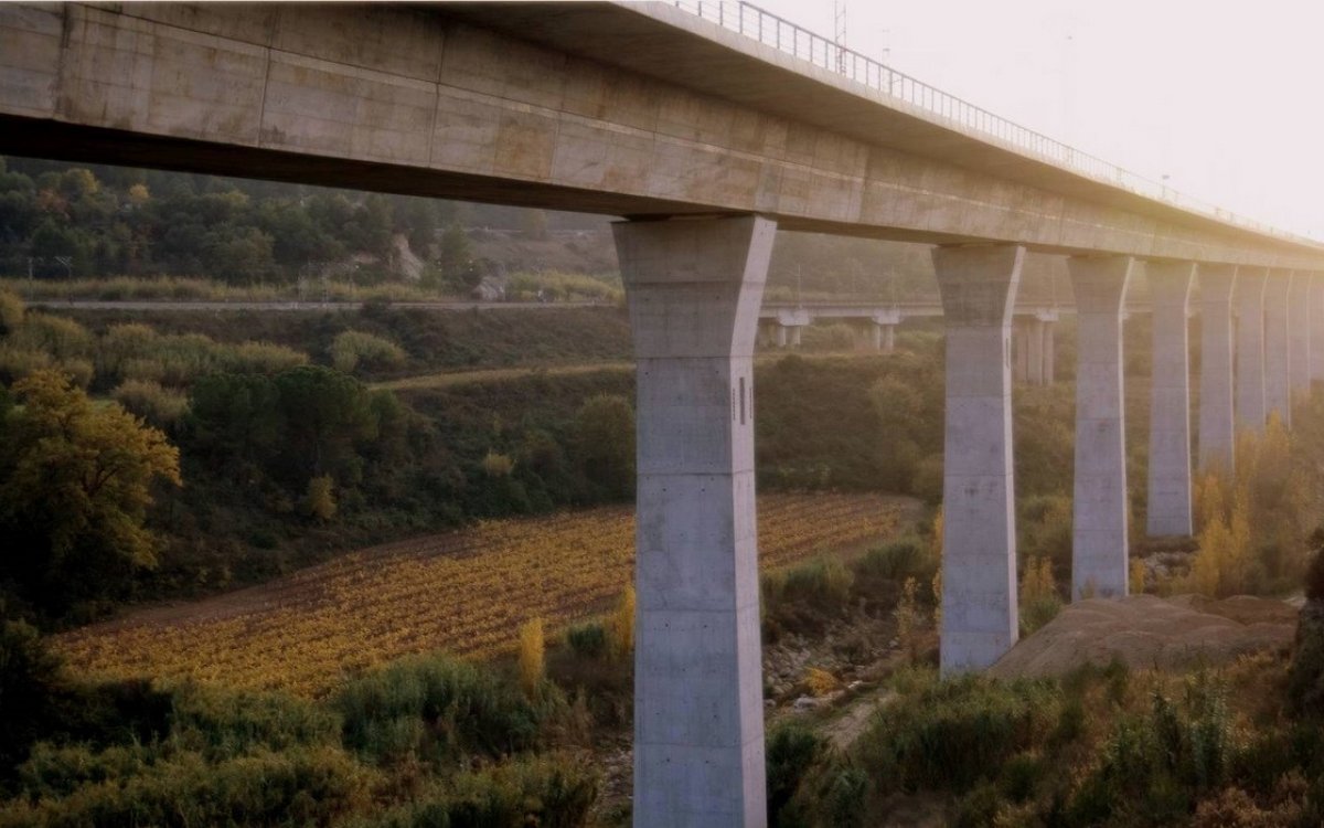 Sant Sadurní HSR Bridges over the Anoia River