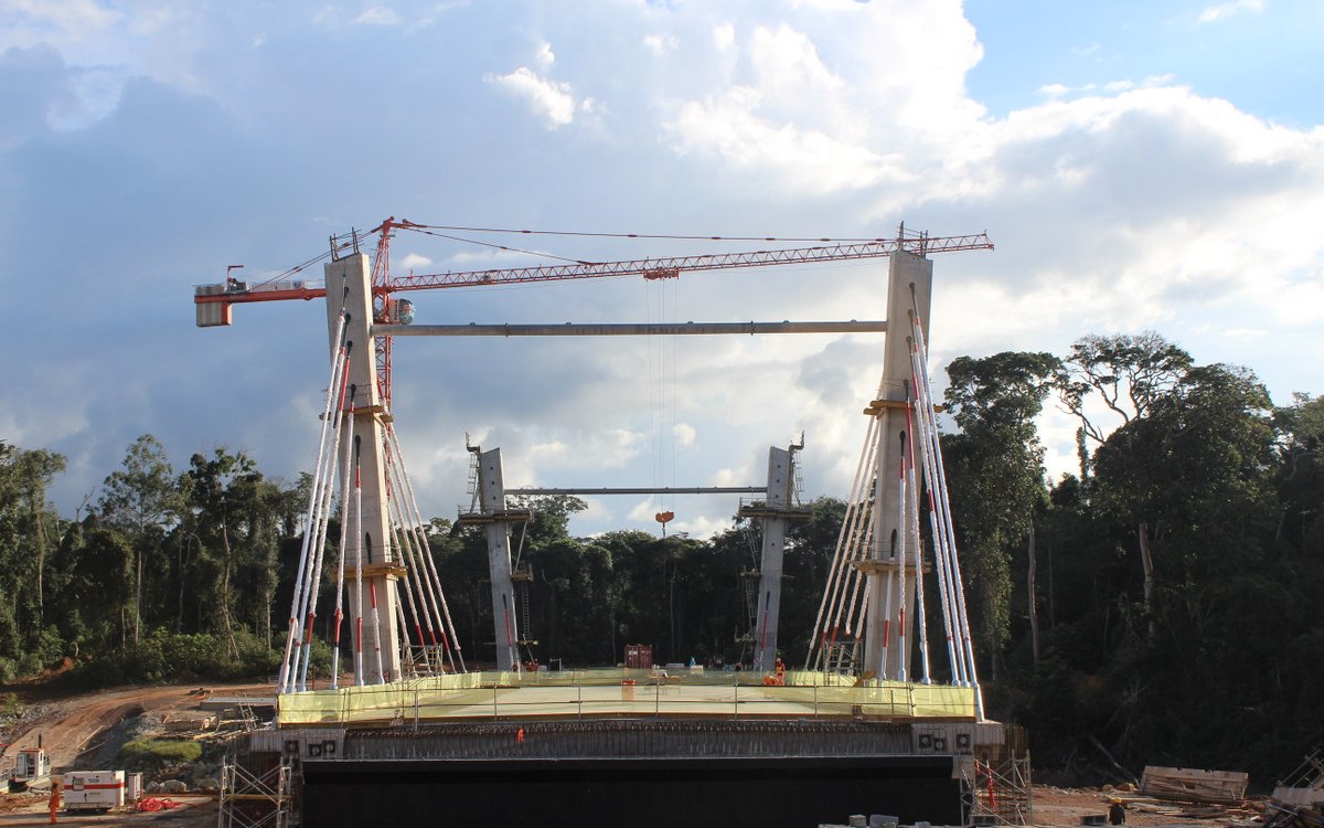 Three Cable-Stayed Road Bridges in Oyala