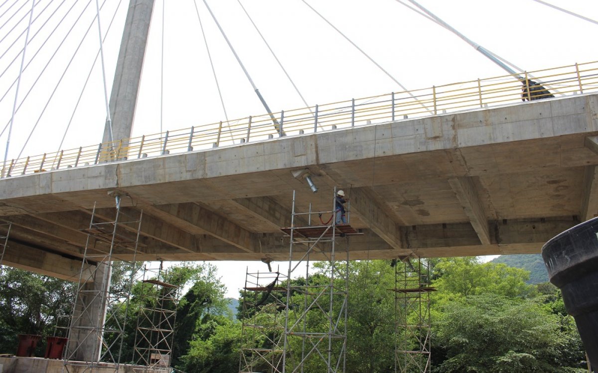 Honda Cable-Stayed Road Bridge over the Magdalena River